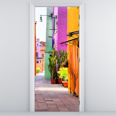 Fototapeta za vrata - Barvna italijanska uličica