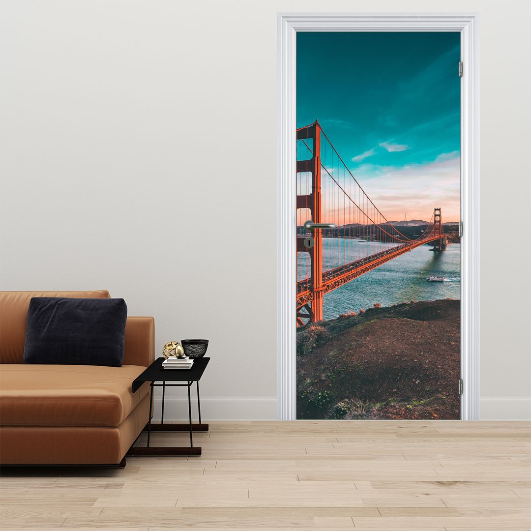 Fototapet pentru ușă - Golden Gate (D021332D95205)