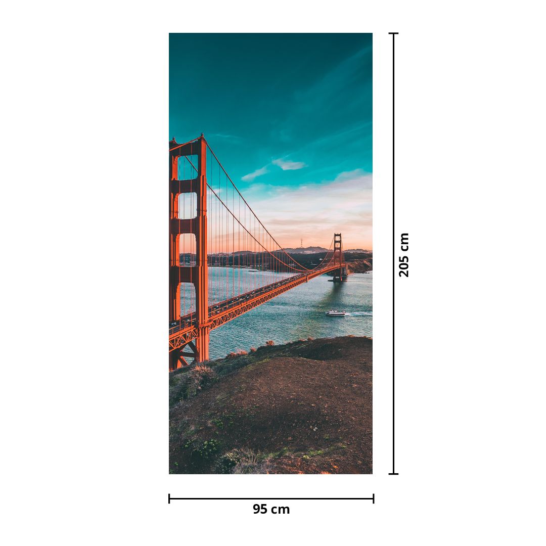 Fototapet pentru ușă - Golden Gate (D021332D95205)