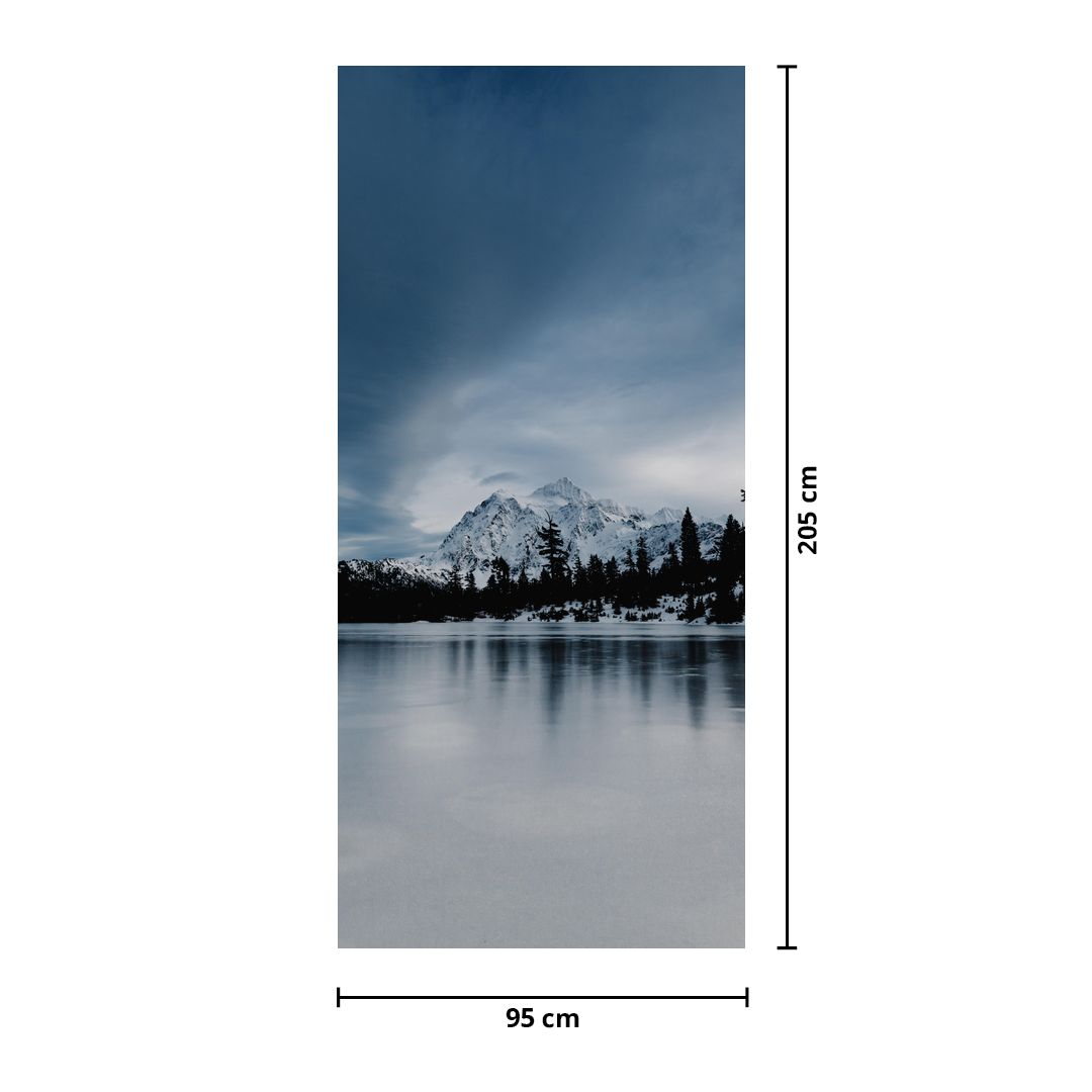 Fototapet pentru ușă - Pe lacul înghețat (D021333D95205)