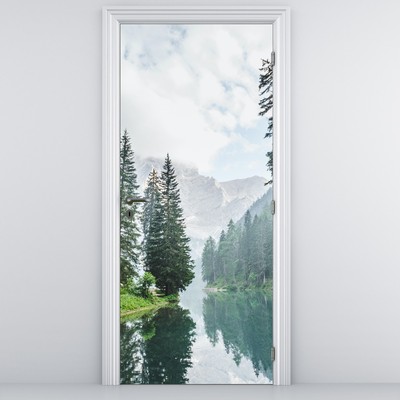 Fototapeta na dveře - Lesní jezero