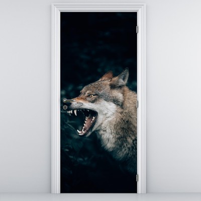 Deursticker - Wolf