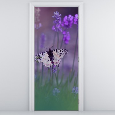 Fototapeta na drzwi - Motyl w lawendzie
