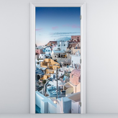 Fototapeta na drzwi - Zmierzch na Santorini