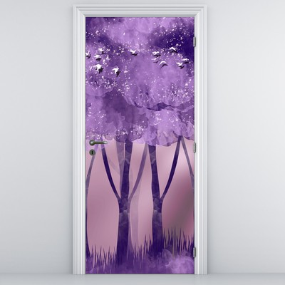 Foto tapeta za vrata - Jelen u čarobnoj šumi