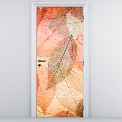 Fototapeta na drzwi - Malowane jesienne liście