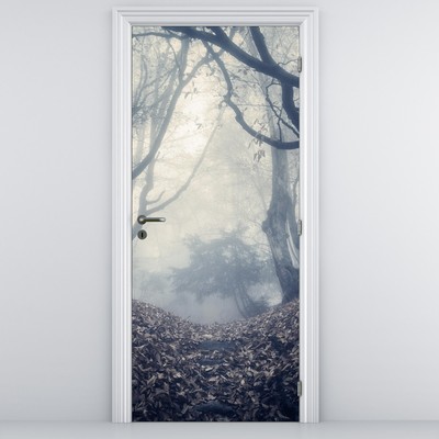 Fototapet pentru ușă - Pădurea în ceață