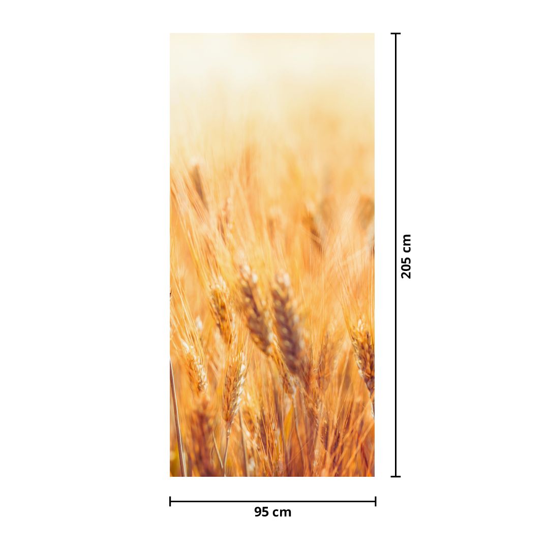 Fototapet pentru ușă - câmp cu cereale (D022021D95205)