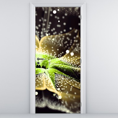 Fotótapéta ajtóra - Virágos részlet