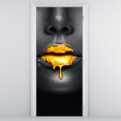 Fotótapéta ajtóra - Női ajkak