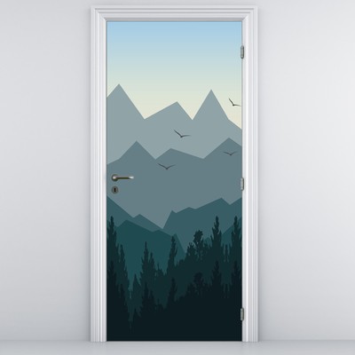 Foto tapeta za vrata - Planine pogledom grafičara