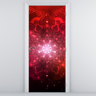 Fototapeta na drzwi - Czerwona abstrakcja