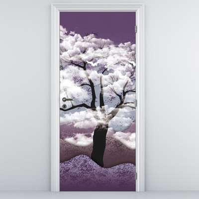 Fototapeta na dveře - Strom v oblacích