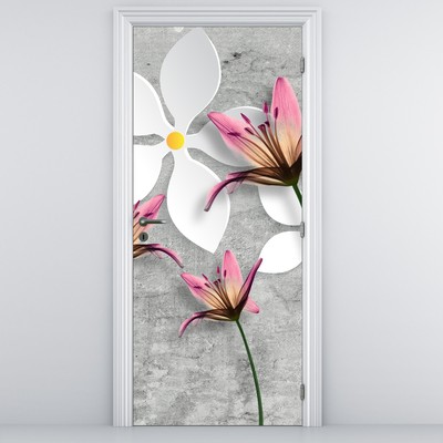 Fototapeta na dveře - Květinová abstrakce