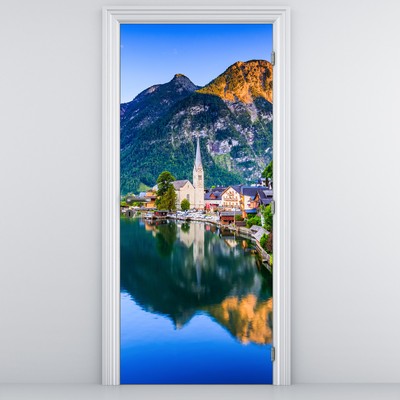 Fototapeta na dveře - Alpská vesnice