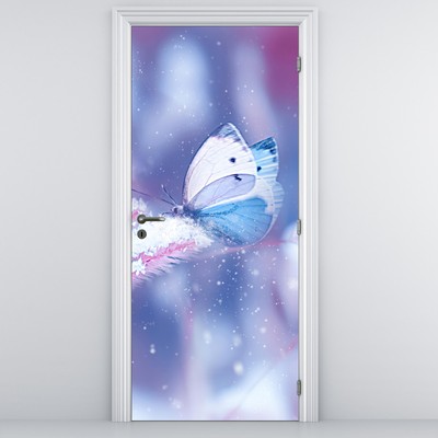 Fototapeta na dveře - Motýli v zimě