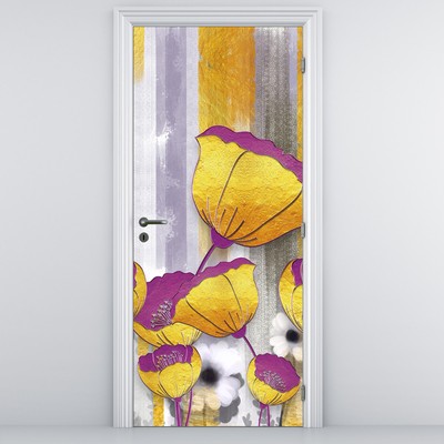 Fototapeta na dveře - Ilustrace květin