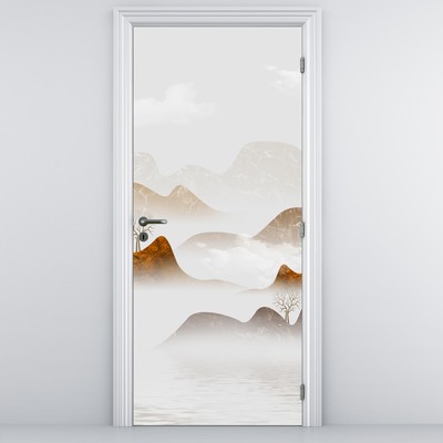 Fototapeta na dveře - Hory v mlze