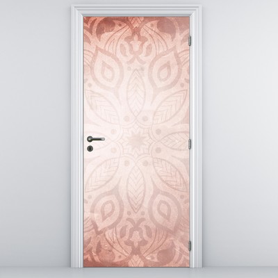 Fototapeta na dveře - Růžová mandala
