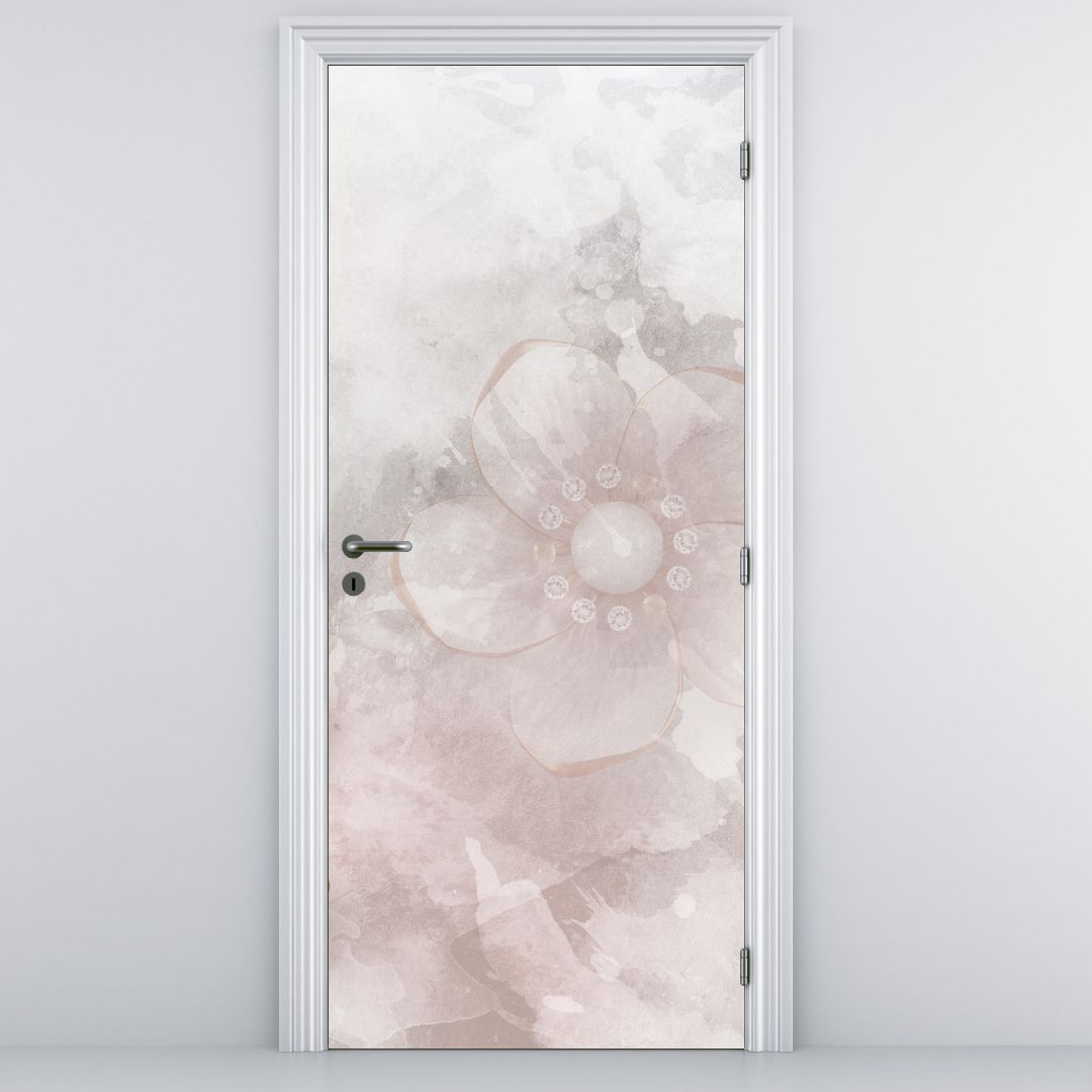 Fototapeta na dveře - Růžové květy (D022455D95205)