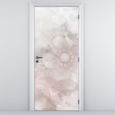 Fototapeta na dveře - Růžové květy