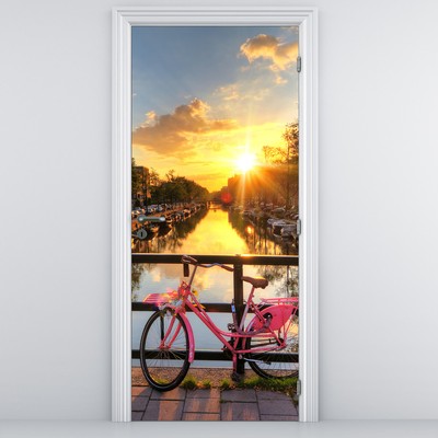 Fototapeta na dveře - Východ slunce v Amsterdamu