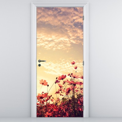 Fototapeta na dveře - Louka s květinami