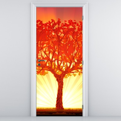 Fototapeta na dveře - Strom v záři slunce