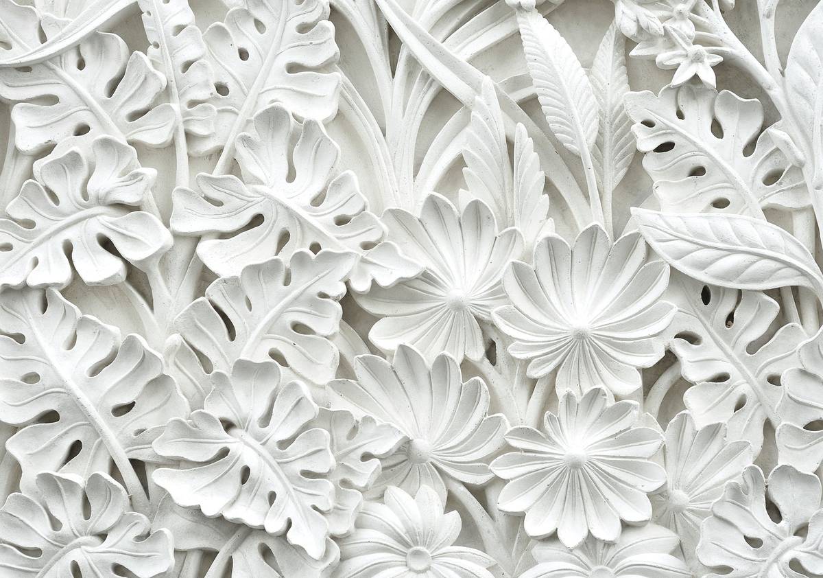 Foto tapeta - Alabaster bijela apstrakcija (T030062T1525104B)