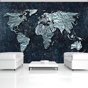 Foto tapeta - Sodobni zemljevid sveta