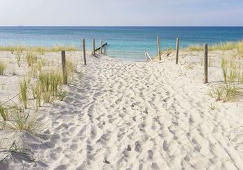 Foto tapeta - Pogled na plažu i more