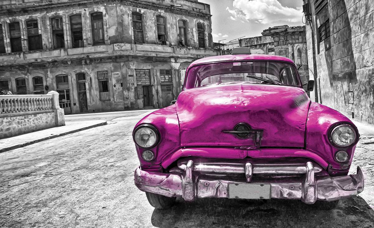Fototapet - Mașină Vintage Cubaneză (T031085)