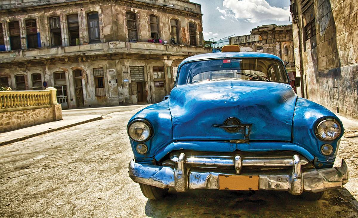 Fototapet - Mașina Vintage Cubaneză (T031101)