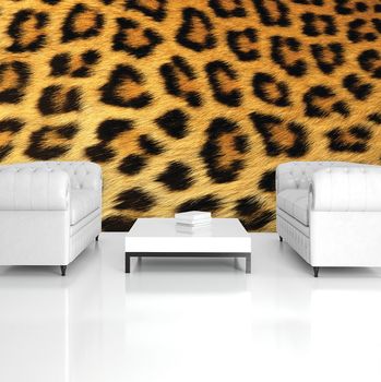 Fototapet - Fibre de păr de leopard
