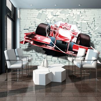 Fototapet - Formula 1 roșie 3D F1