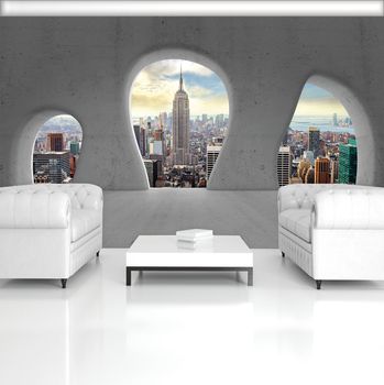 Foto tapeta - Pogled s prozora New York