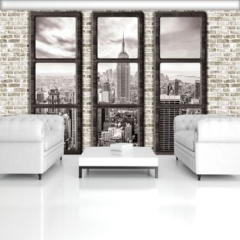 Foto tapeta - New York - pogled skozi okno