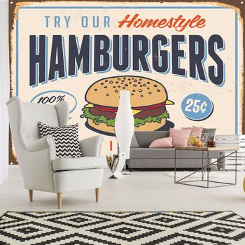 Fototapet - Fast Food - Cele mai bune hamburgeri