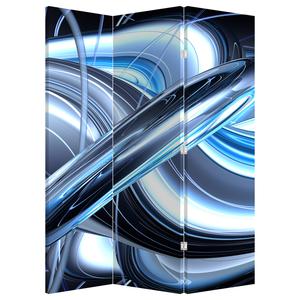 Kamerscherm - Blauwe abstractie