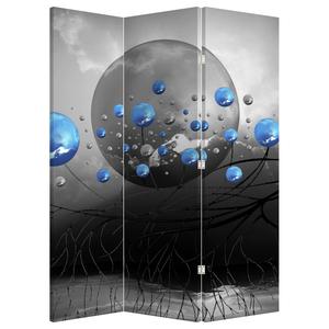 Paraván - Modré abstraktní koule