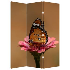 Paraván - Motýl na květině