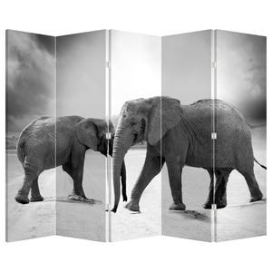 Paraván - Černobílí sloni