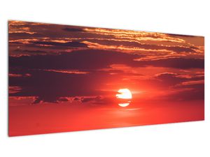 Obraz kolorowego słońca