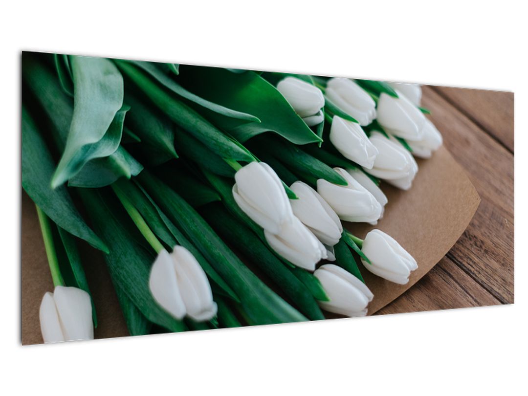 Obraz kytice bílých tulipánů (V020922V10040)