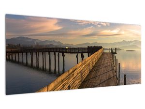 Obraz - Na brzegu jeziora Obersee
