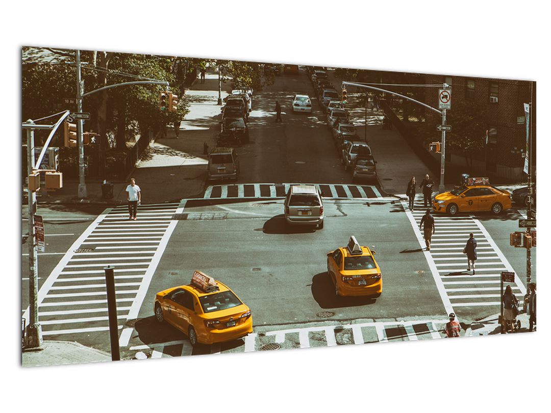 Skleněný obraz - New York (V020029V10050GD)