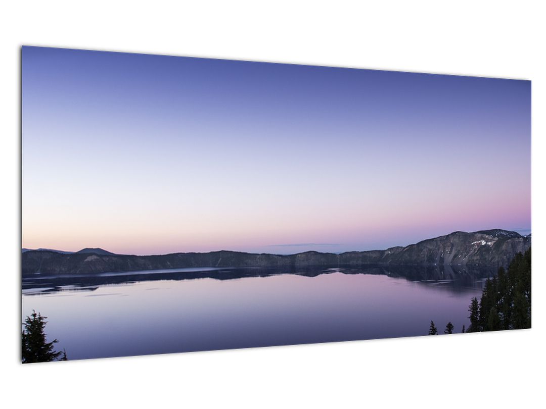 Skleněný obraz jezera (V020220V10050GD)