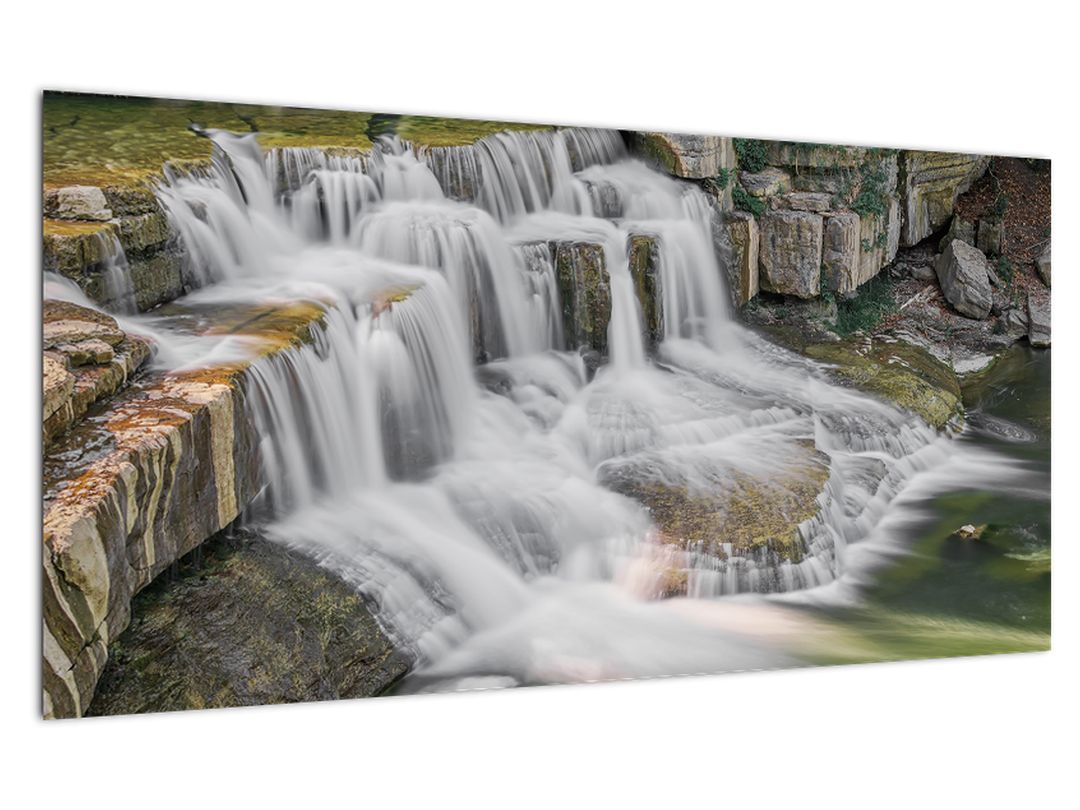 Skleněný obraz vodopádů (V020274V10050GD)