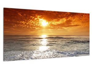 Steklena slika sončnega zahoda na Korziki (V021165V10050GD)