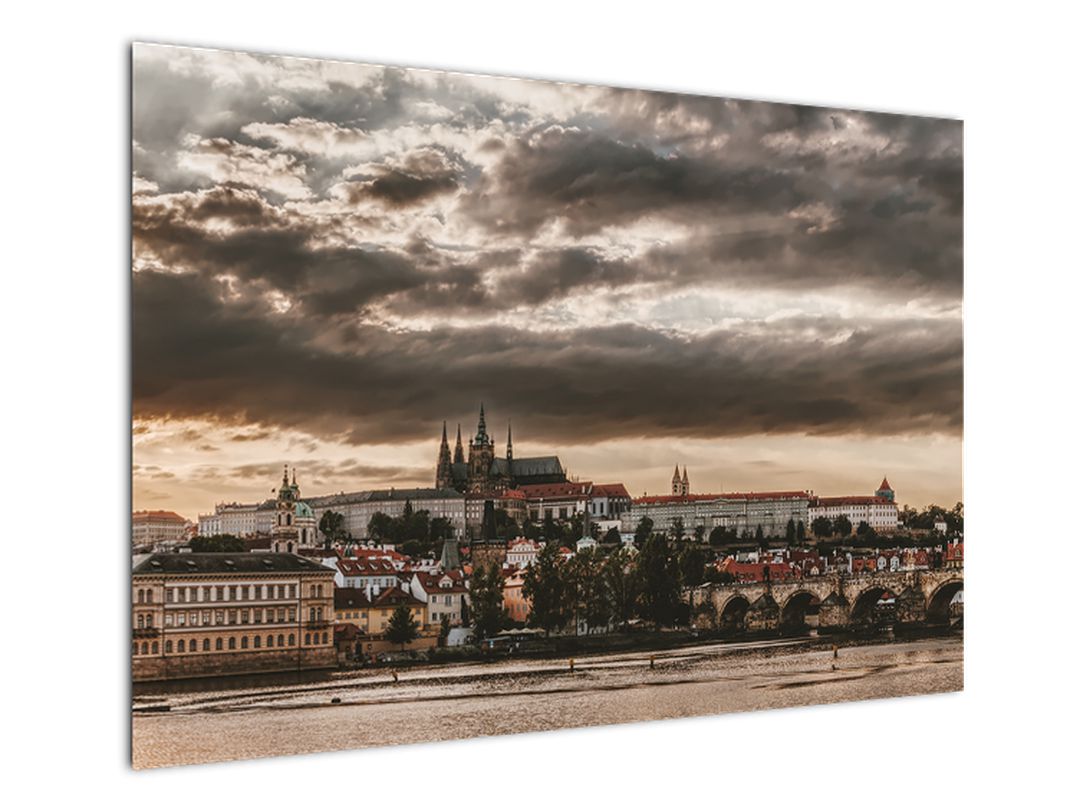 Obraz Pražského hradu v šeru (V020608V10070)